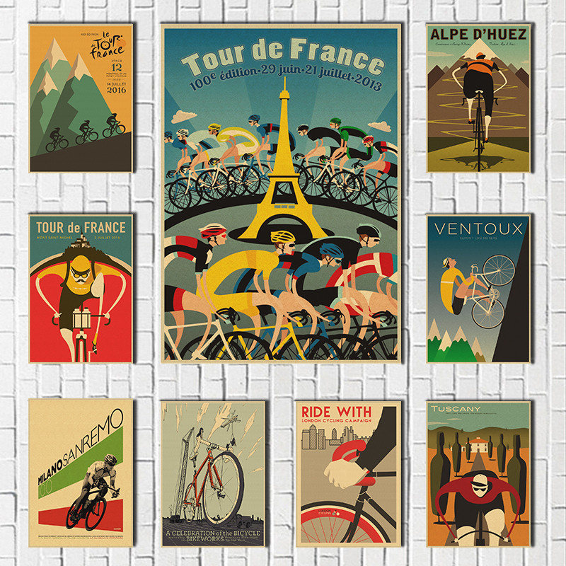 Picture Of Mountain Biking - Plakat Rower Górski Alpe Vintage Retro