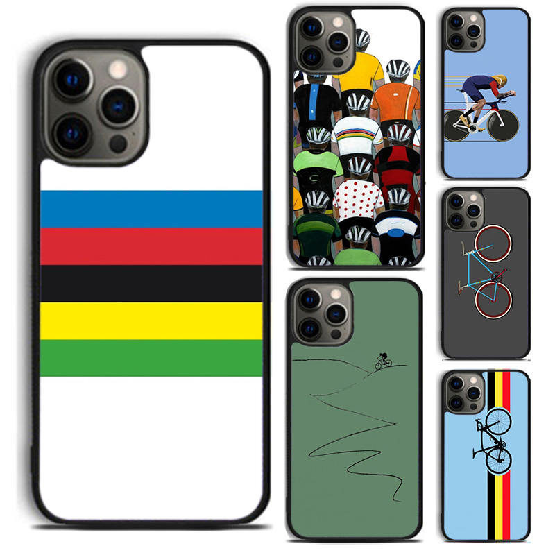 Mountain Biking Cartoon - Etui na telefon z motywem roweru