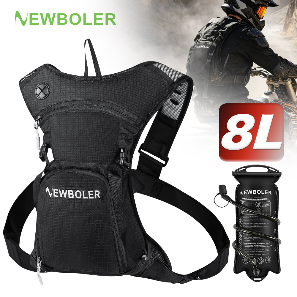 Mountain Biking Hydration Pack - Plecak Hydracyjny NEWBOLER 8L na Motocykl,