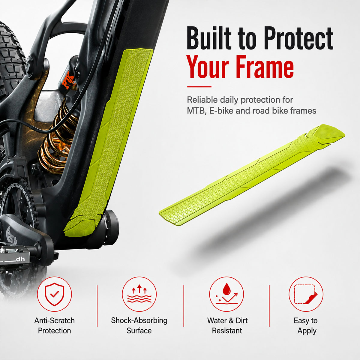 PINMOAP 1 szt. Folia ochronna  – Chainstay Protector Wrap recenzja i cena