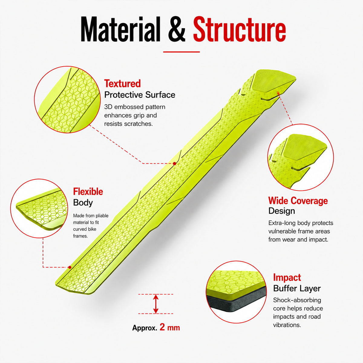 PINMOAP 1 szt. Folia ochronna  – Chainstay Protector Wrap recenzja i cena