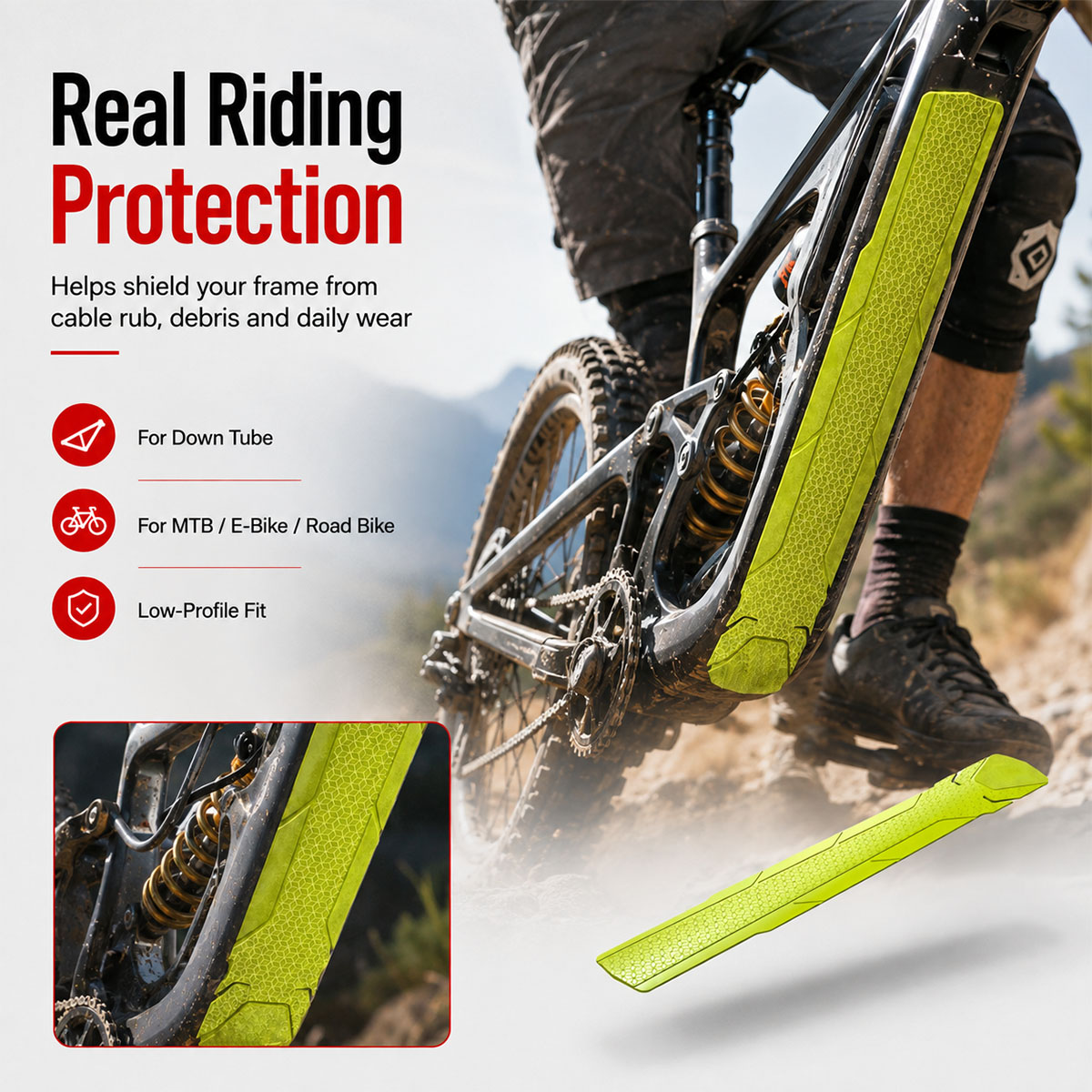 PINMOAP 1 szt. Folia ochronna  – Chainstay Protector Wrap recenzja i cena
