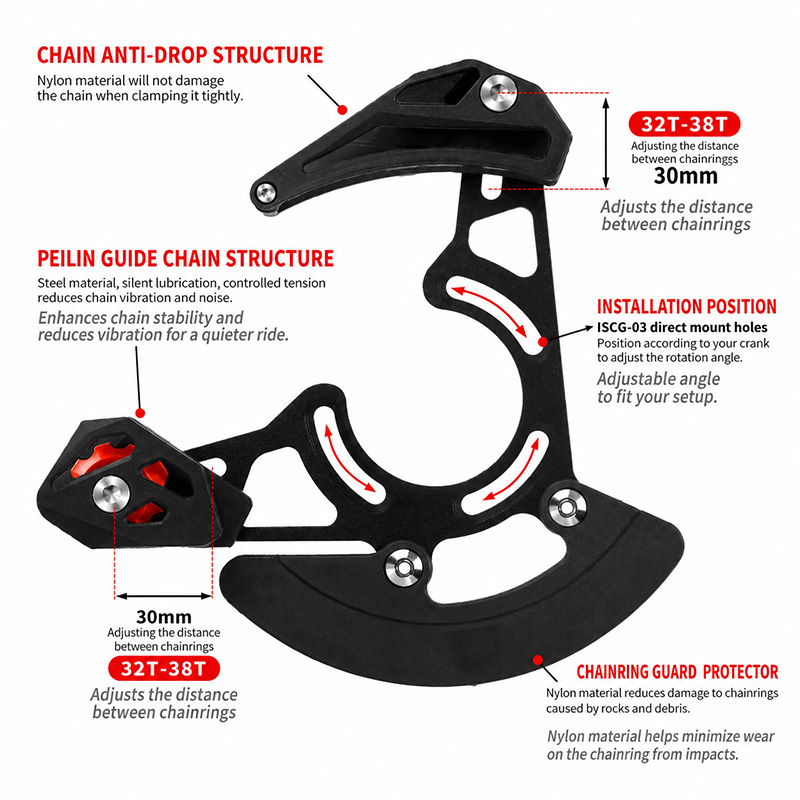 Prowadnica łańcucha do roweru  – Chain Guide Iscg recenzja i cena