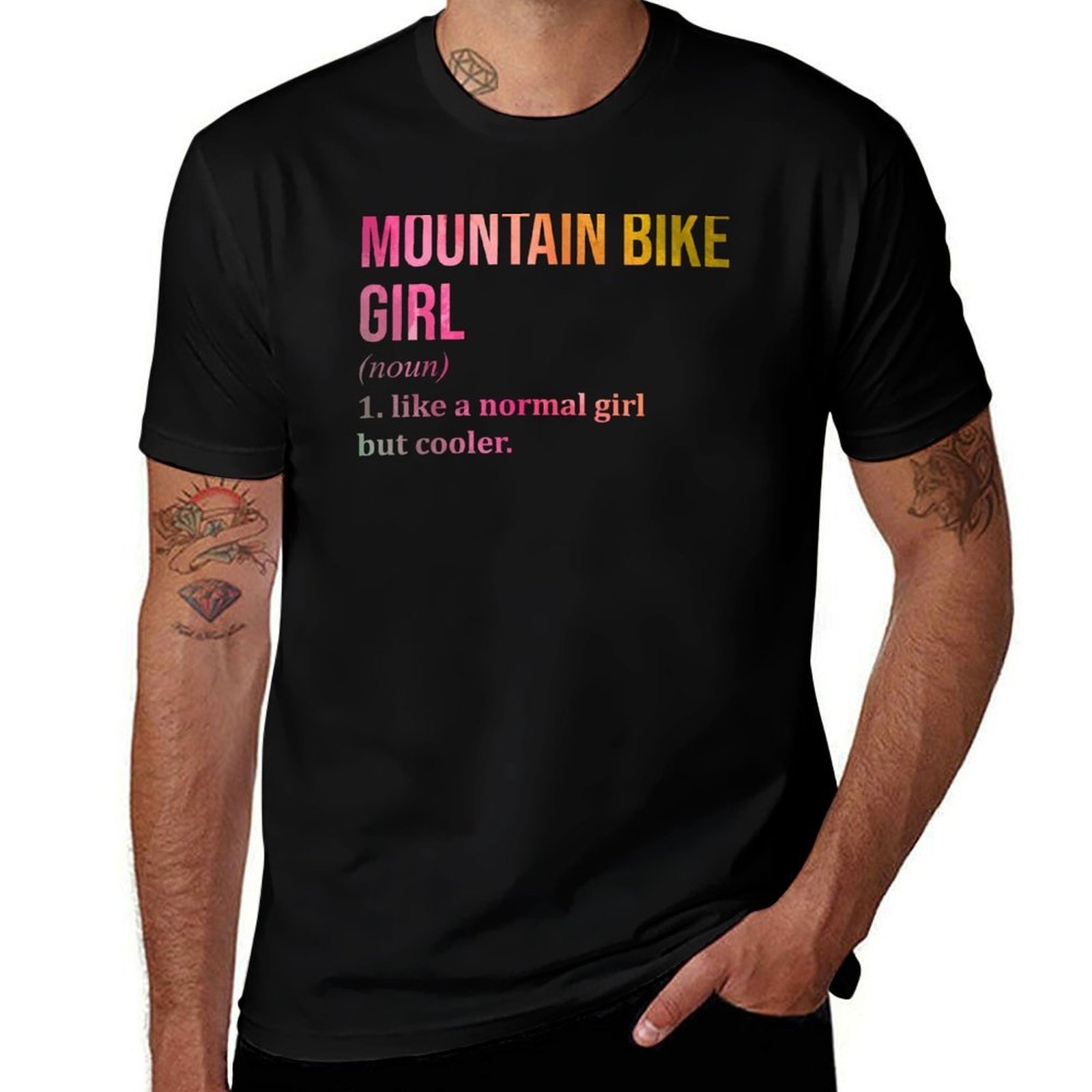 Koszulka z dziewczyną na rower – Mountain Biking Definition recenzja i cena