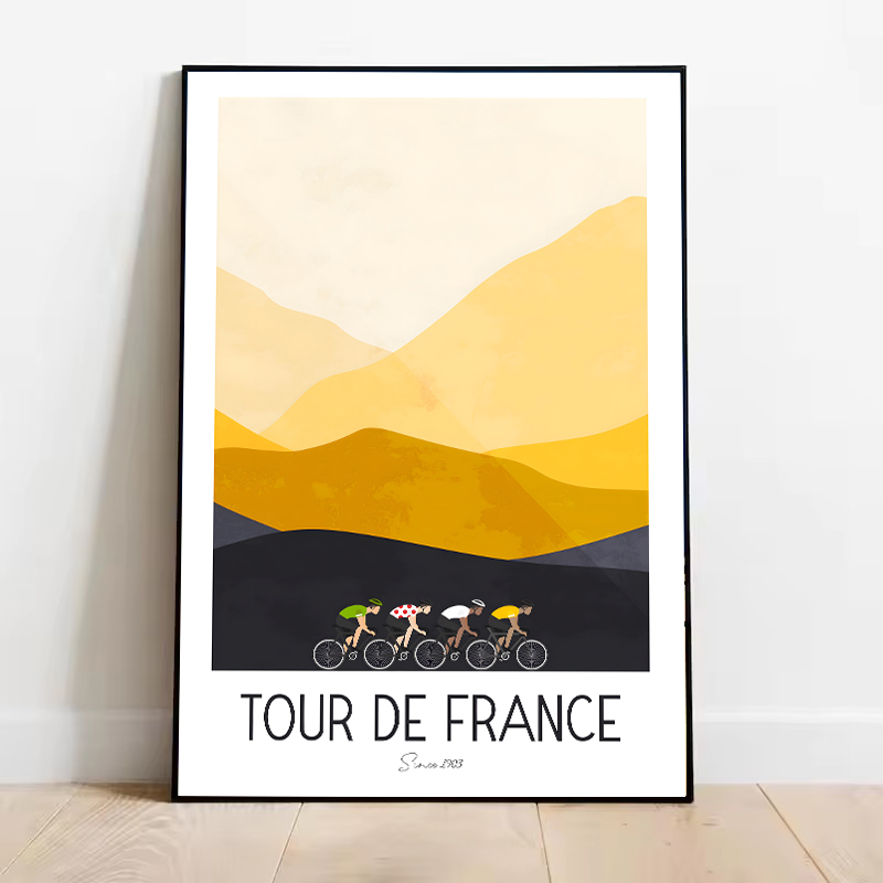 1 szt. bezramowy plakat z fran – Picture Of Mountain Biking recenzja i cena