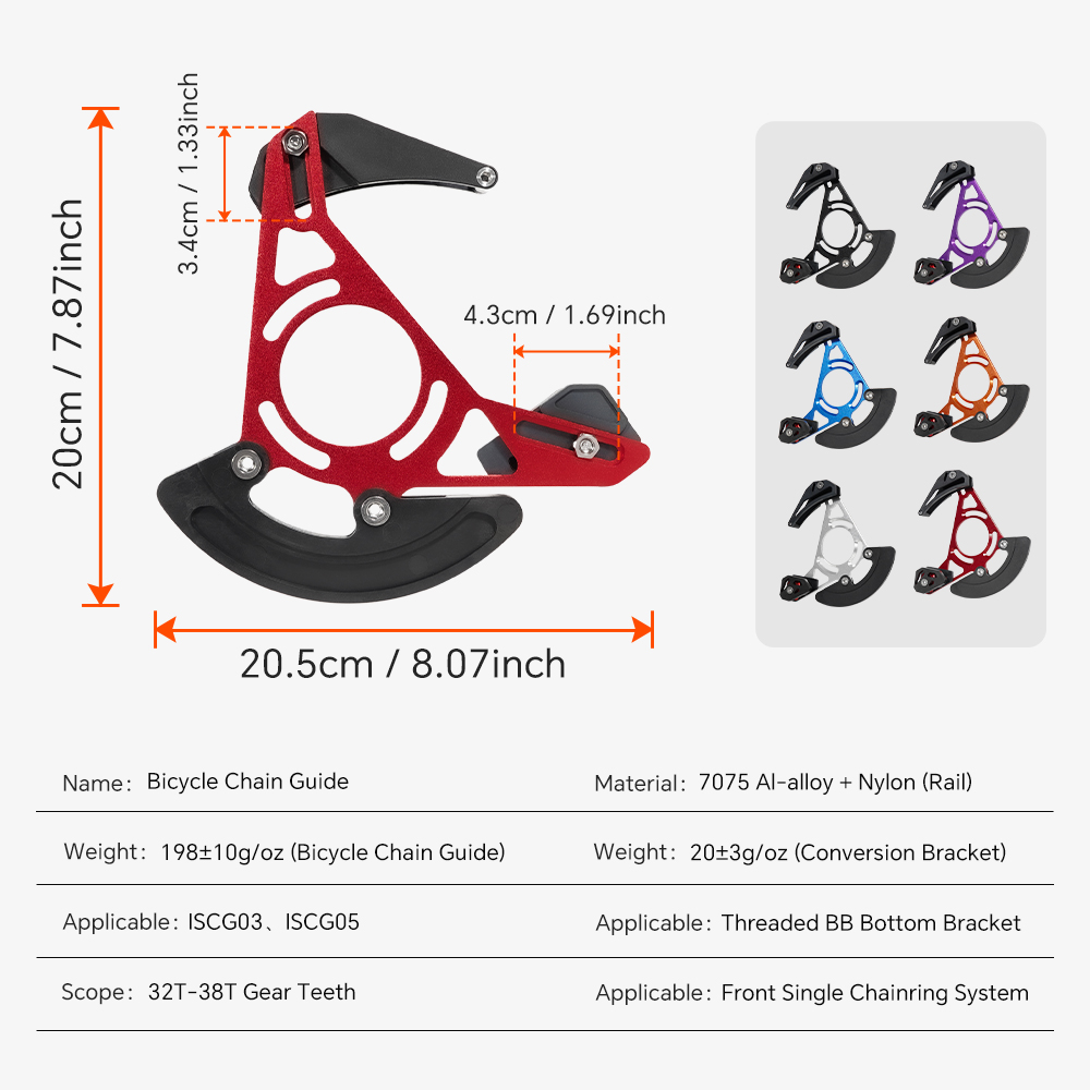 Prowadnice Łańcucha TOSEEK do  – Chain Guide Iscg recenzja i cena